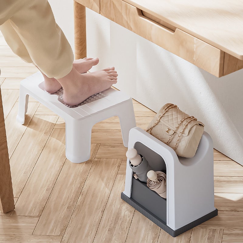 Living Room Plastic Footrest Office Footrest Foot Massage Footstool Ergonomic Design Footrest - Image 3